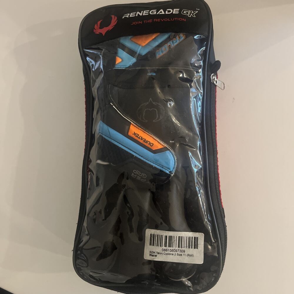 Renegade GK Triton Size 11- Soccer Goalie Gloves Use Hand Length 22”